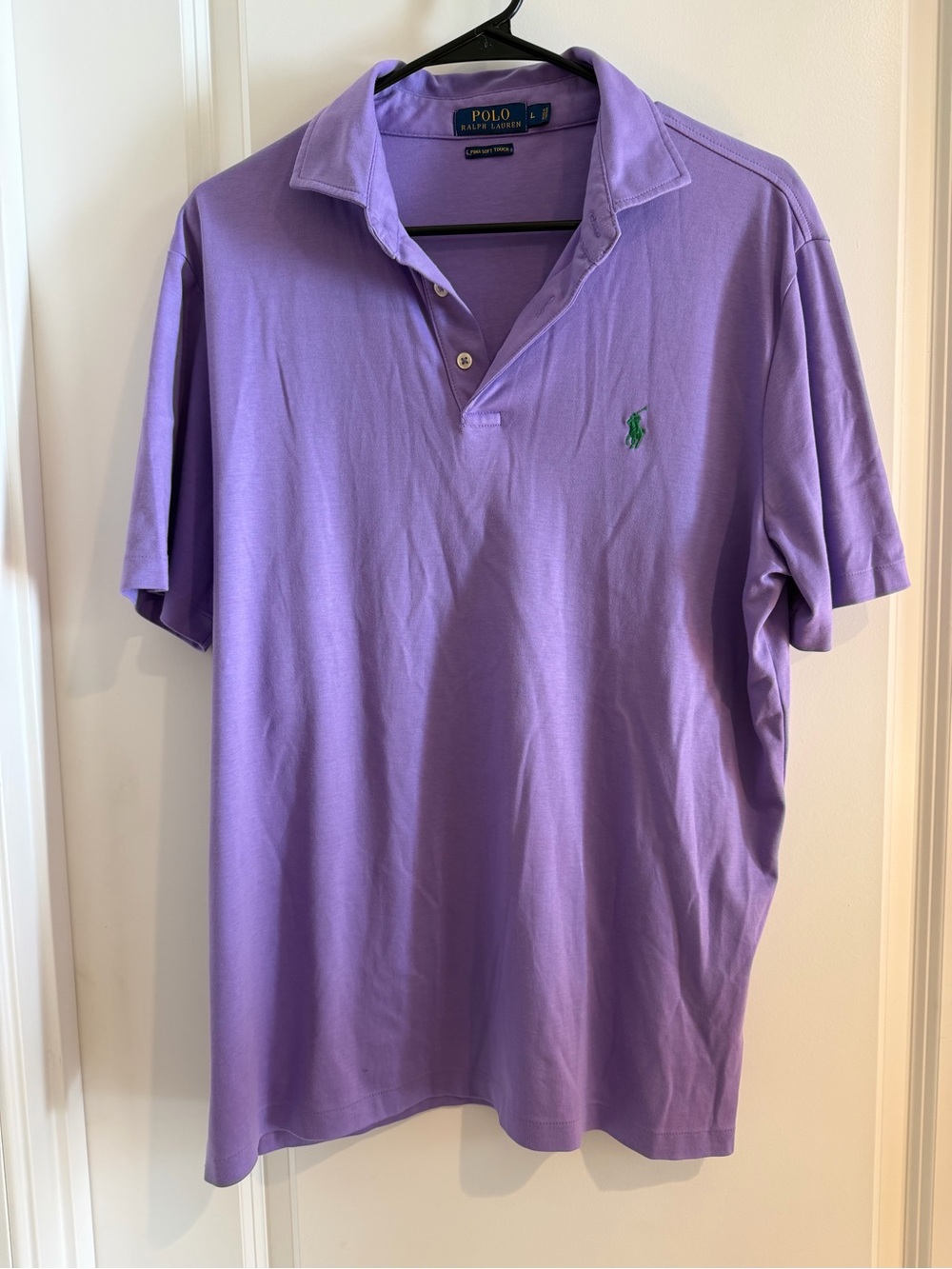 Ralph Lauren Men’s Purple Polo with Green Pony